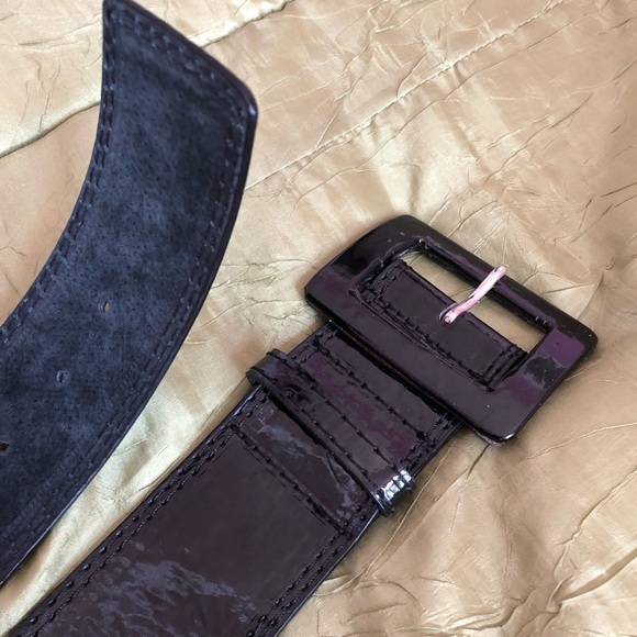 Patent Leather Wide Belt - Picture 4 of 5